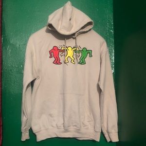 Keith Haring Beige Hoodie